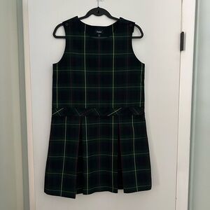 Parker Black and Green Plaid Mini Dress